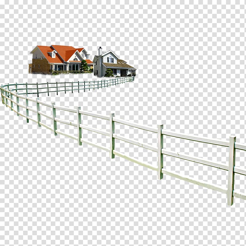 white and orange house 3D perspective view, Fence 54 Cards House Building, House fence transparent background PNG clipart