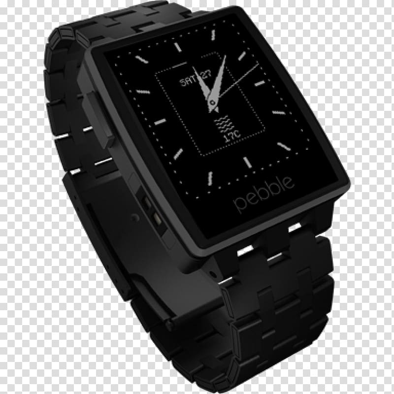 Pebble Time Sony SmartWatch, watch transparent background PNG clipart