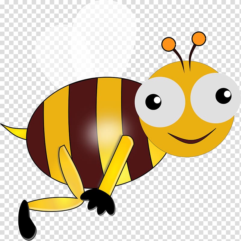 Bumblebee Insect Honey bee , Cartoon Bee transparent background PNG clipart