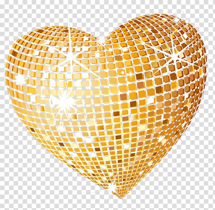 gold-colored heart illustration, Heart , Heart-shaped flash transparent background PNG clipart