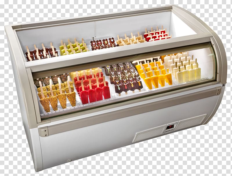 Ice cream parlor Gelato Display case Tartufo, business panels transparent background PNG clipart