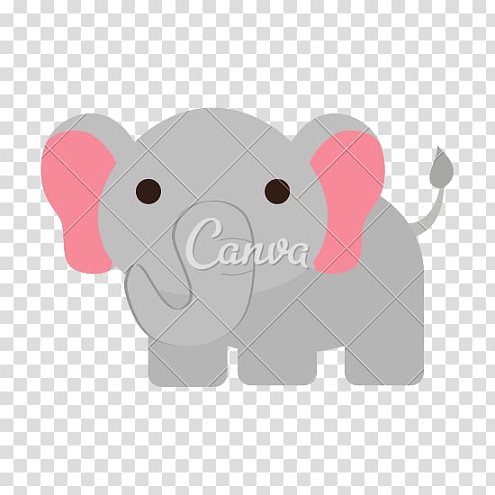 African elephant Indian elephant Computer Icons, cute elephant transparent background PNG clipart