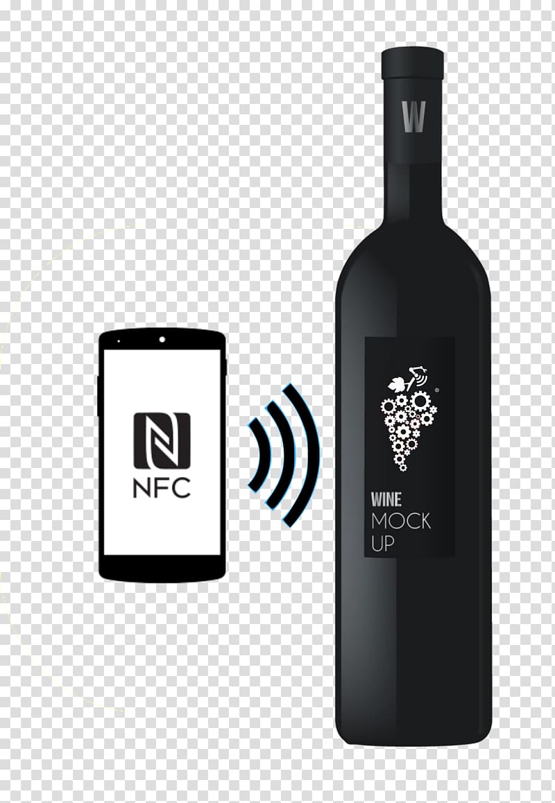 Near-field communication Radio-frequency identification Wine Mobile payment Smartphone, wine transparent background PNG clipart