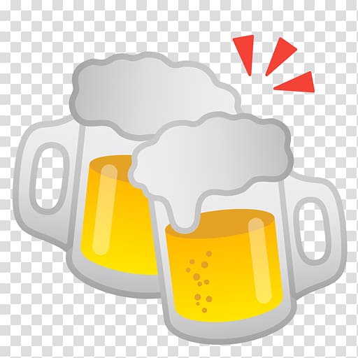 Beer Cheeseburger Hamburger Emoji Google, beer mugs transparent background PNG clipart