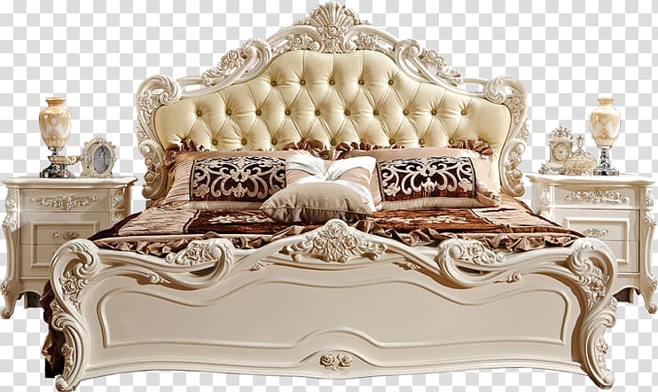 Bed frame, Continental Bed transparent background PNG clipart