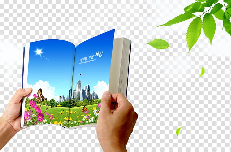 Book Template Computer file, The book City Garden transparent background PNG clipart