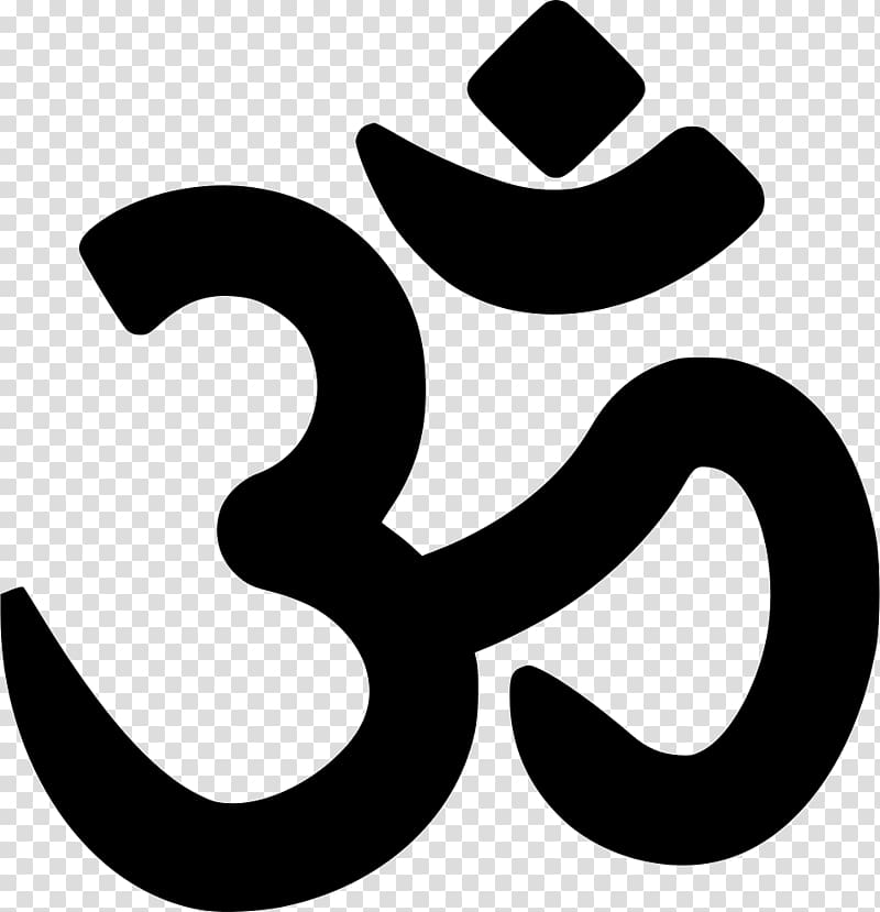 black symbol illustration, Hinduism Om Religion Symbol Sign, hinduism transparent background PNG clipart