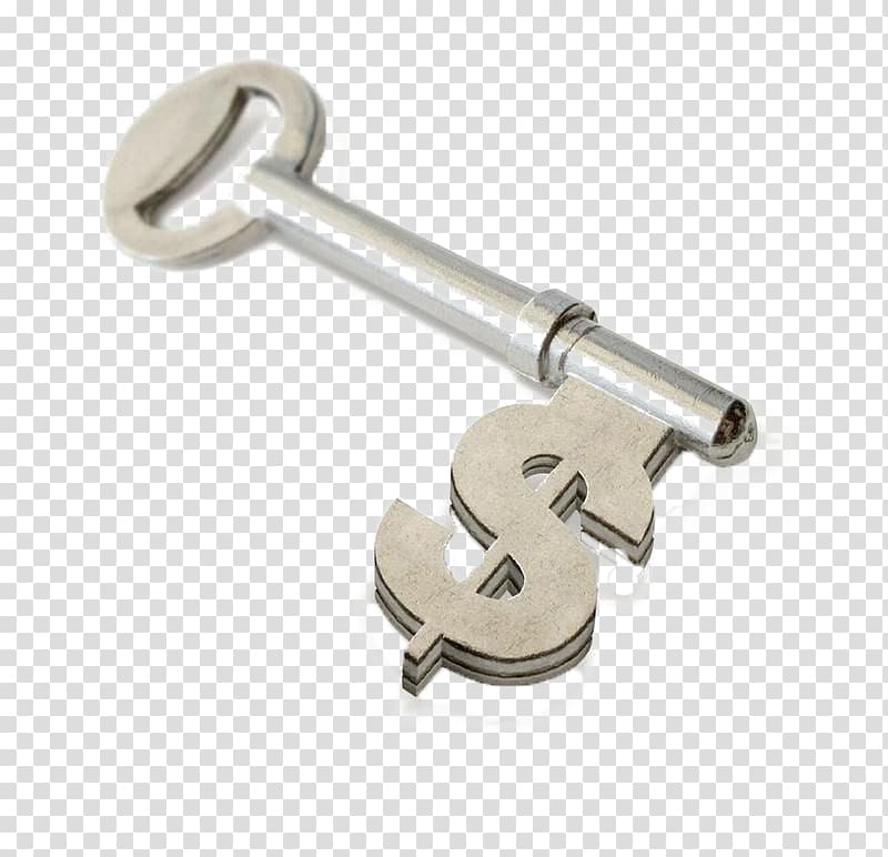 Money Investment Finance Trade Funding, Silver Key transparent background PNG clipart