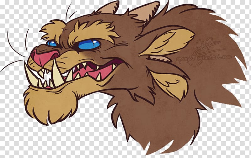 Lion Demon Cat Illustration, speak out game face transparent background PNG clipart