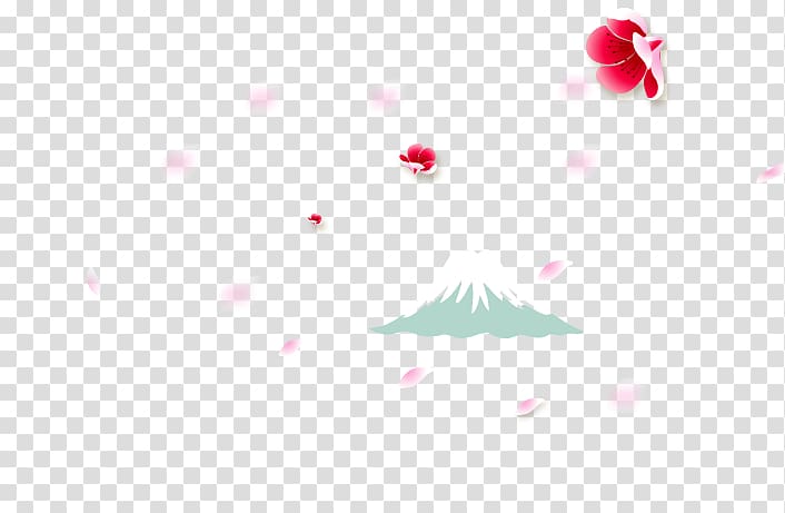 Japan Promotion Poster, Japan Mount Fuji and cherry blossoms transparent background PNG clipart