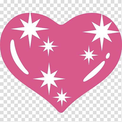 Emoji Android Heart 0, sparking transparent background PNG clipart