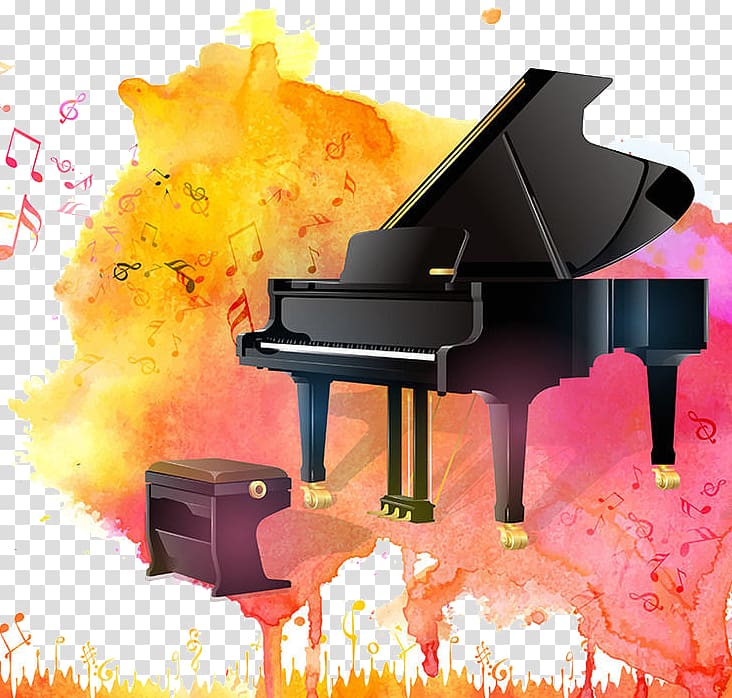 T-shirt Grand piano Musical instrument, Piano Competition transparent background PNG clipart
