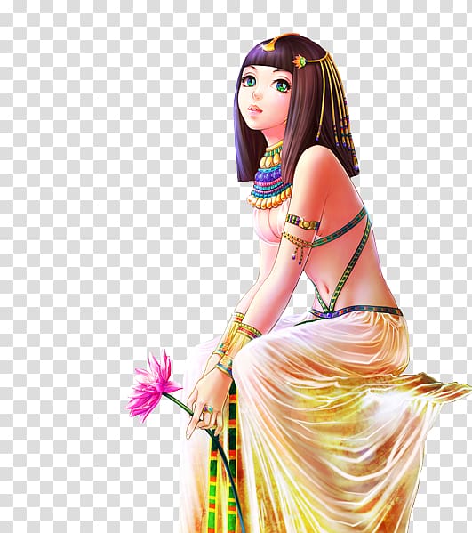 anime girl in beautiful dress egypt 4 by ByanEl on DeviantArt