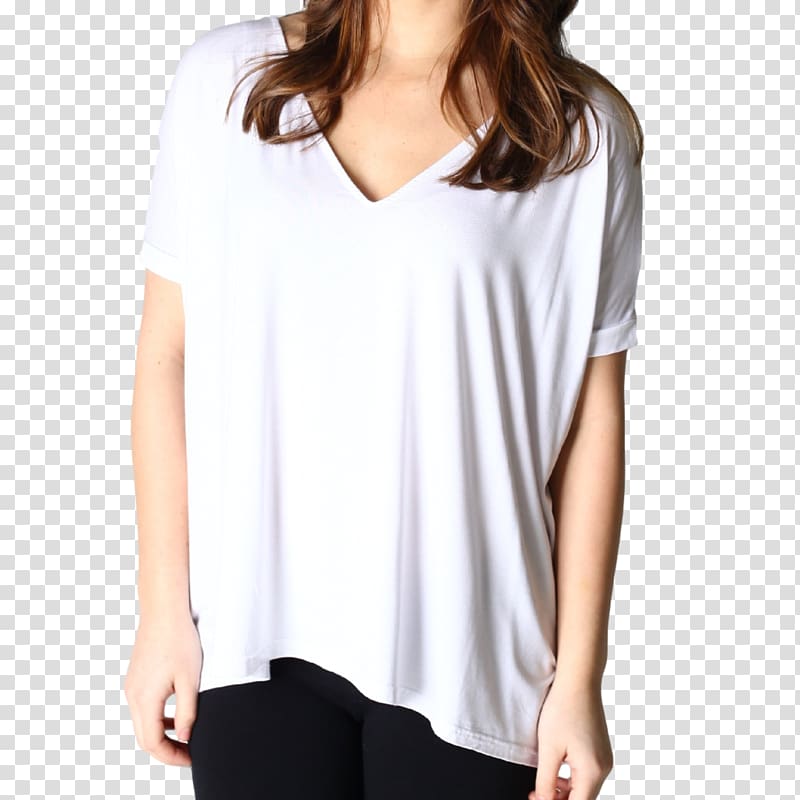 Sleeve T-shirt Top Blouse Clothing, white short sleeves transparent background PNG clipart