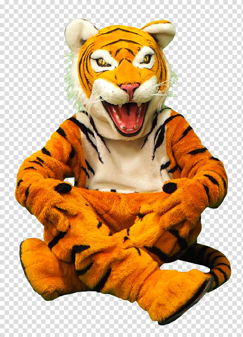Tiger Big cat Mascot Stuffed Animals & Cuddly Toys, enroll now transparent background PNG clipart