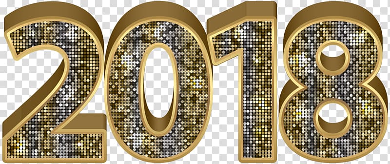 gold 2018 , , 2018 Gold Deco transparent background PNG clipart