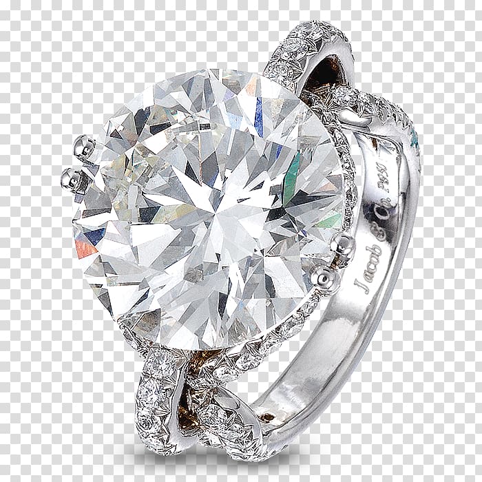 Diamond Engagement ring Jacob & Co Brilliant, diamond transparent background PNG clipart