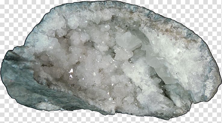 Crystal Keokuk Igneous rock Quartz Geode, calcite geode transparent background PNG clipart