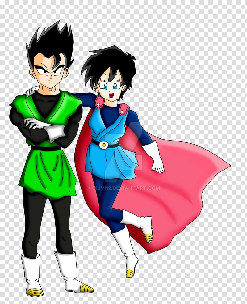 Videl Gohan Pan Chi-Chi Bulma, goku transparent background PNG clipart