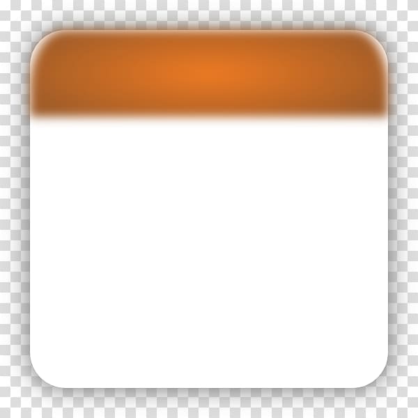 , Orange Calendar transparent background PNG clipart