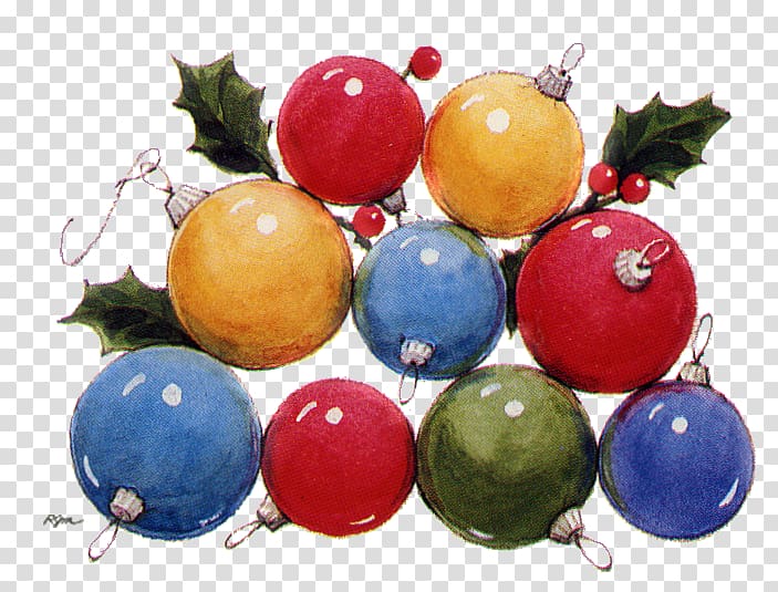 Christmas ornament Fruit, christmas countdown transparent background PNG clipart