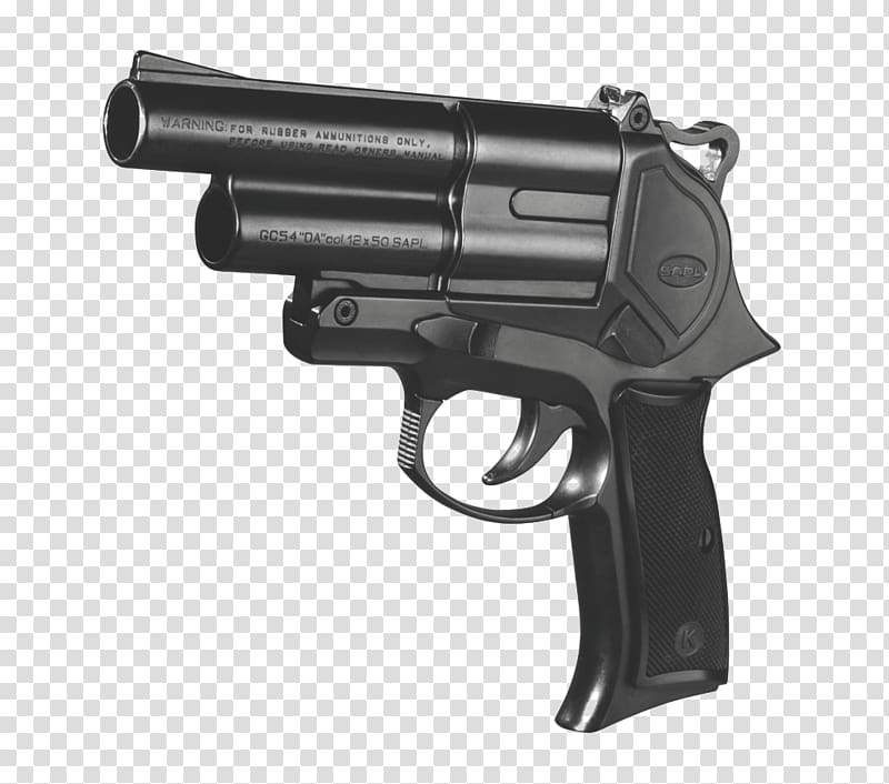 Calibre 12 Caliber Flash-ball Pistol Shotgun shell, weapon transparent background PNG clipart
