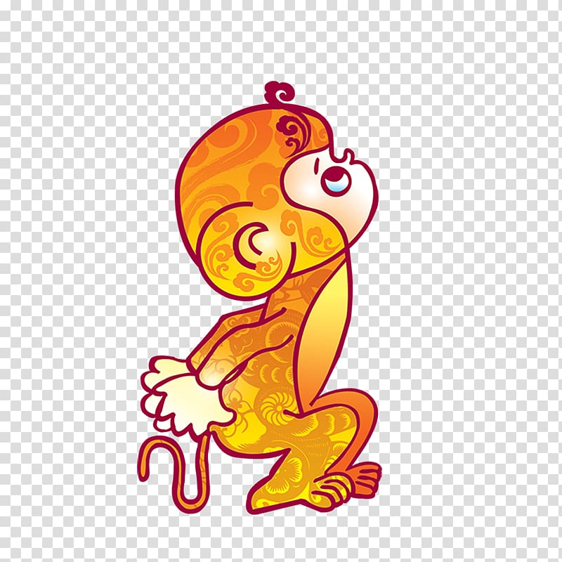 Monkey Euclidean , Golden Monkey transparent background PNG clipart