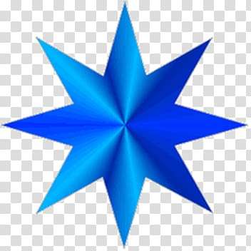 Star of Ishtar Blue , star transparent background PNG clipart