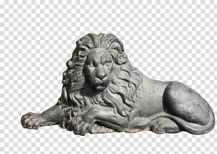Sculpture Statue, Lion Europe and the United States sculpture material to pull the pattern transparent background PNG clipart
