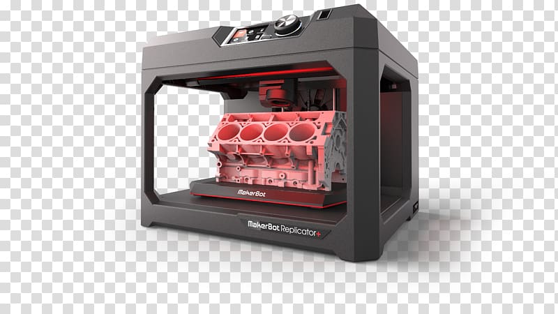 MakerBot Replicator Z18 3D printing Printer, printer transparent background PNG clipart