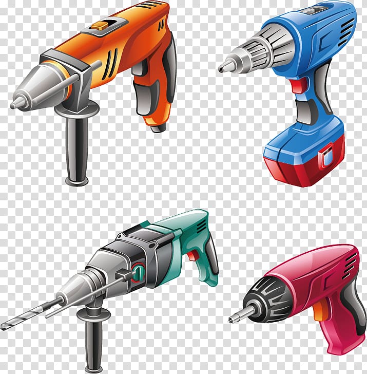 Hand tool Power tool Euclidean , electric drill electric screwdriver transparent background PNG clipart