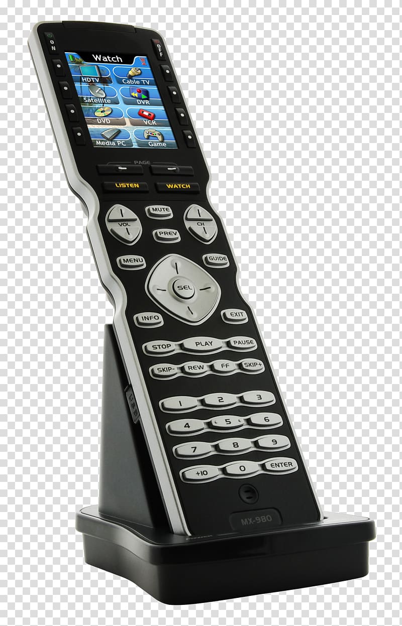 URC (Universal Remote Control) Remote Controls Feature phone MX-980 255 Device IR RF Remote with Color LCD, worth remembering moments transparent background PNG clipart