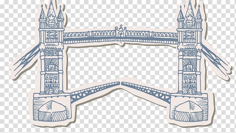 London Drawing Fotosearch , Hand-painted London Bridge transparent background PNG clipart