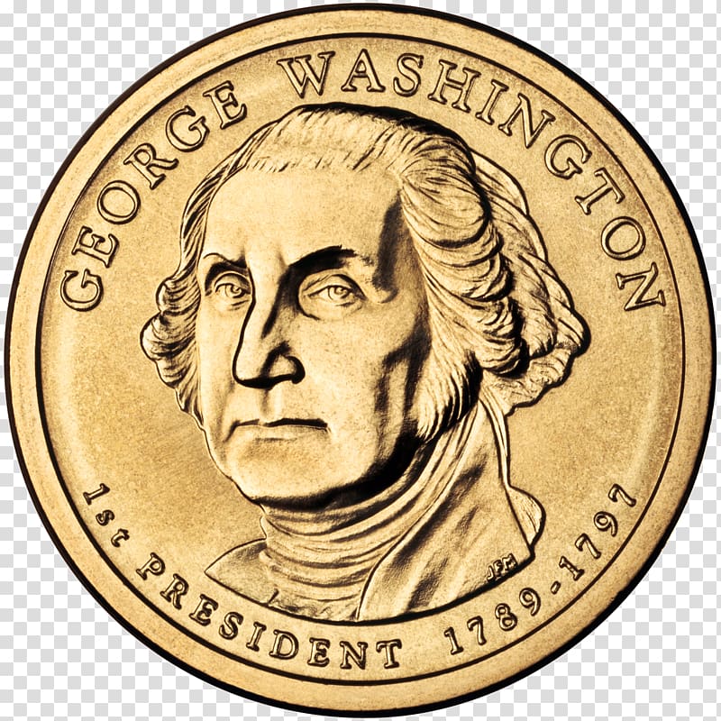 United States Dollar Presidential $1 Coin Program Dollar coin, Coin transparent background PNG clipart