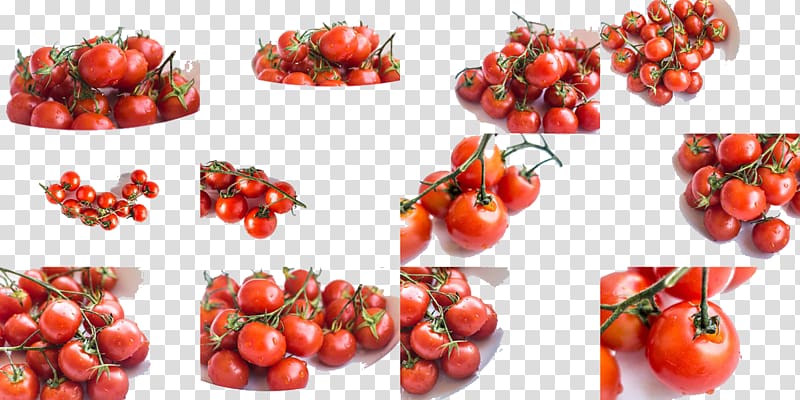 Plum tomato Cherry tomato Bush tomato, Mouth-watering cherry tomatoes transparent background PNG clipart