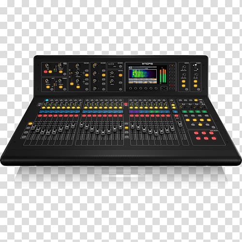 Microphone Midas Consoles Audio Mixers Digital mixing console Recording studio, digital electronic products transparent background PNG clipart