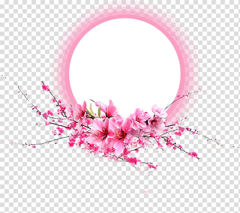 pink flowers, Pink Petal Flower, Flowers Border transparent background PNG clipart