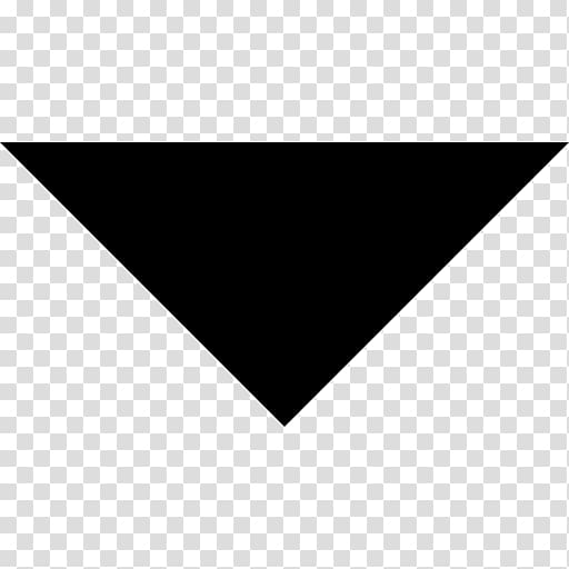 Black triangle Computer Icons Shape, down arrow transparent background PNG clipart