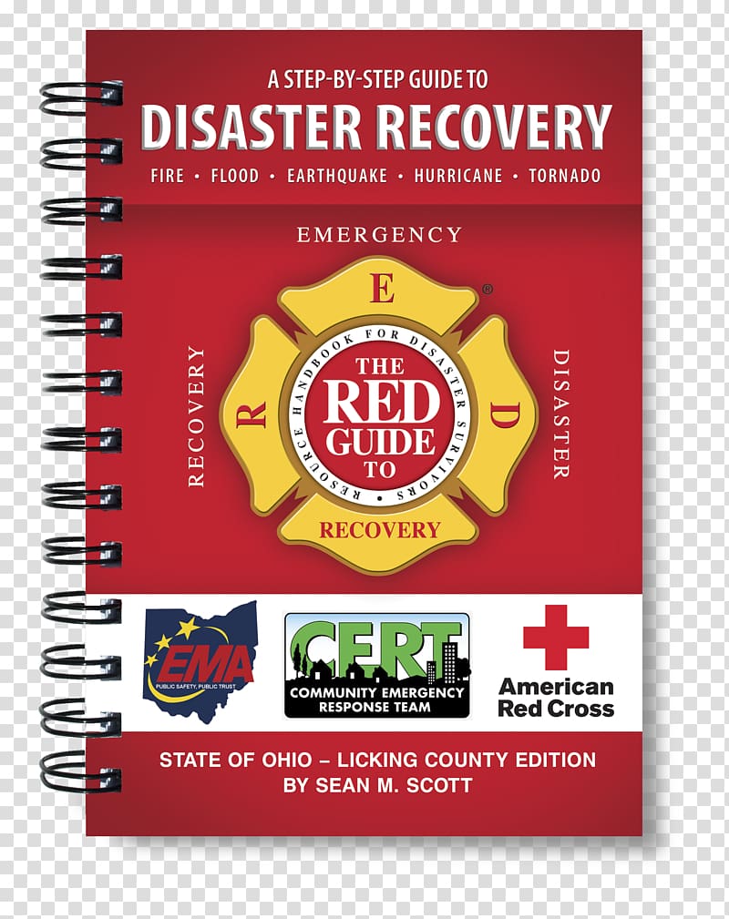 The Red Guide to Recovery: Resource Handbook for Disaster Survivors Guide to Disaster Recovery Emergency management, book transparent background PNG clipart