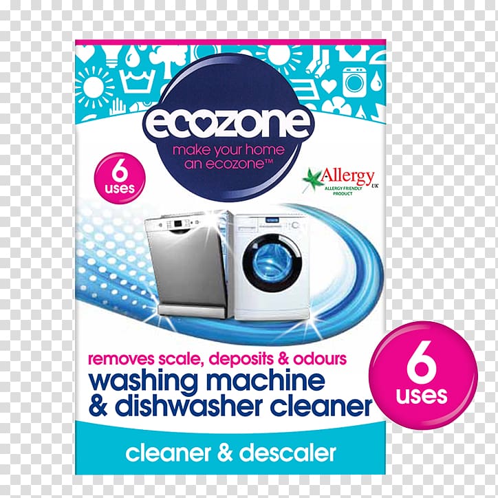 Washing Machines Cleaning Descaling agent Laundry Ecozone Washing Machine & Dishwasher C 135g 250ML, Dish Wash transparent background PNG clipart