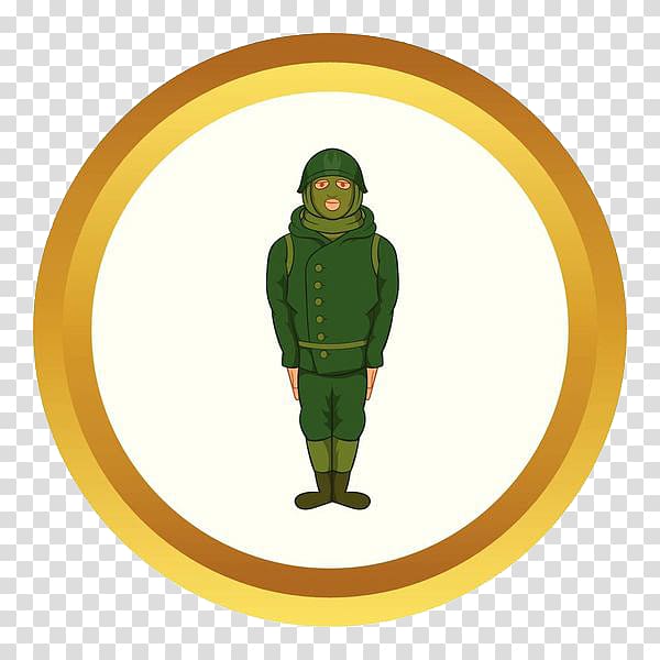Second World War Soldier Icon, A soldier standing in a military position transparent background PNG clipart