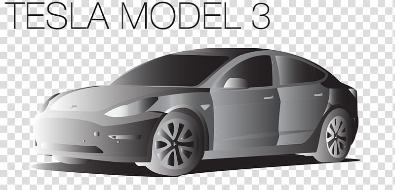 Tesla Model 3 Tire Mid-size car Tesla Motors, electric vehicle transparent background PNG clipart