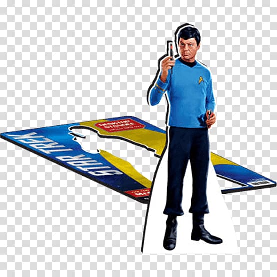 James T. Kirk Leonard McCoy Spock Star Trek Standee, Mccoy's Building Supply transparent background PNG clipart