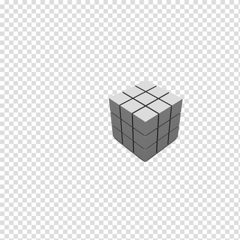 Rubiks Cube , Gray Cube transparent background PNG clipart