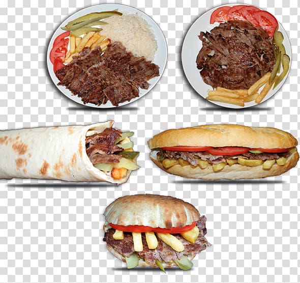 Doner kebab Hamburger Fast food Shawarma Take-out, kebab transparent background PNG clipart