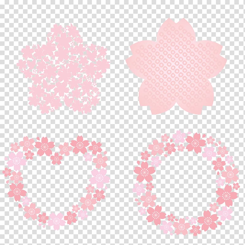 Circle Flower Cherry blossom, flower transparent background PNG clipart