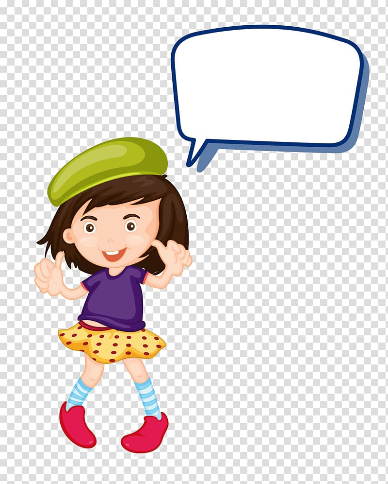 Cartoon Thumb signal Illustration, A girl with a thumbs up thumb transparent background PNG clipart