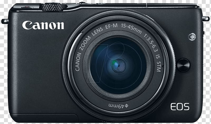 Canon EOS M10 Canon EOS M3 Canon EOS M6 Canon EOS M5 Mirrorless interchangeable-lens camera, camera lens transparent background PNG clipart
