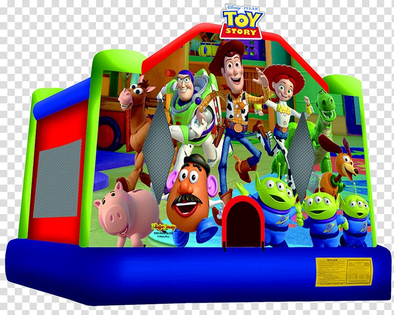 Sheriff Woody Inflatable Bouncers House Toy Story, house transparent background PNG clipart