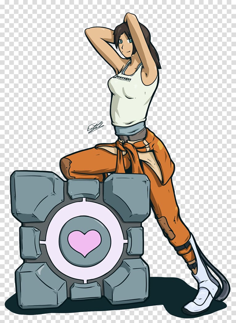 Portal 2 Chell GLaDOS Drawing, portal transparent background PNG clipart